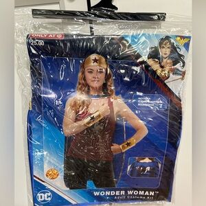 Wonder Woman Costume with Gold Accessories